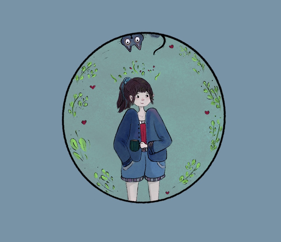 Label design for an illustrator's page | طراحی لیبل برای صفحه یک تصویرساز